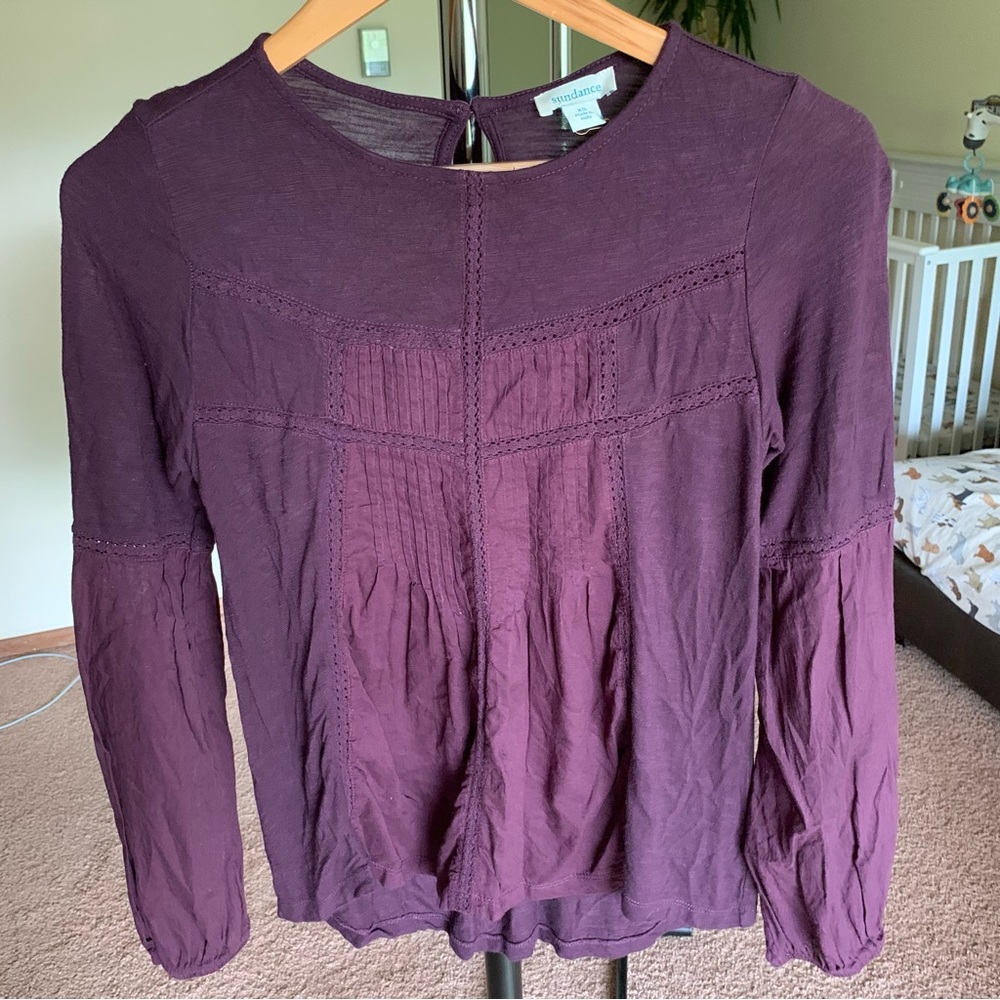 Sundance Purple Long Sleeve Top XS